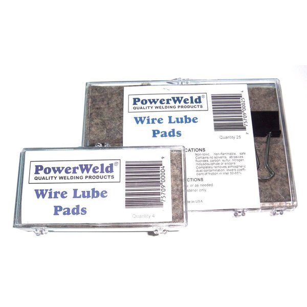 Powerweld Wire Lube Pads, 8 per Package LUBE8